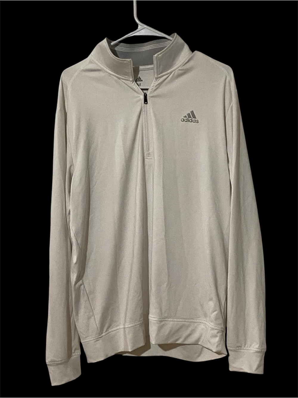 Adidas Lightweight Quarter-Zip Pullover - Light Beige